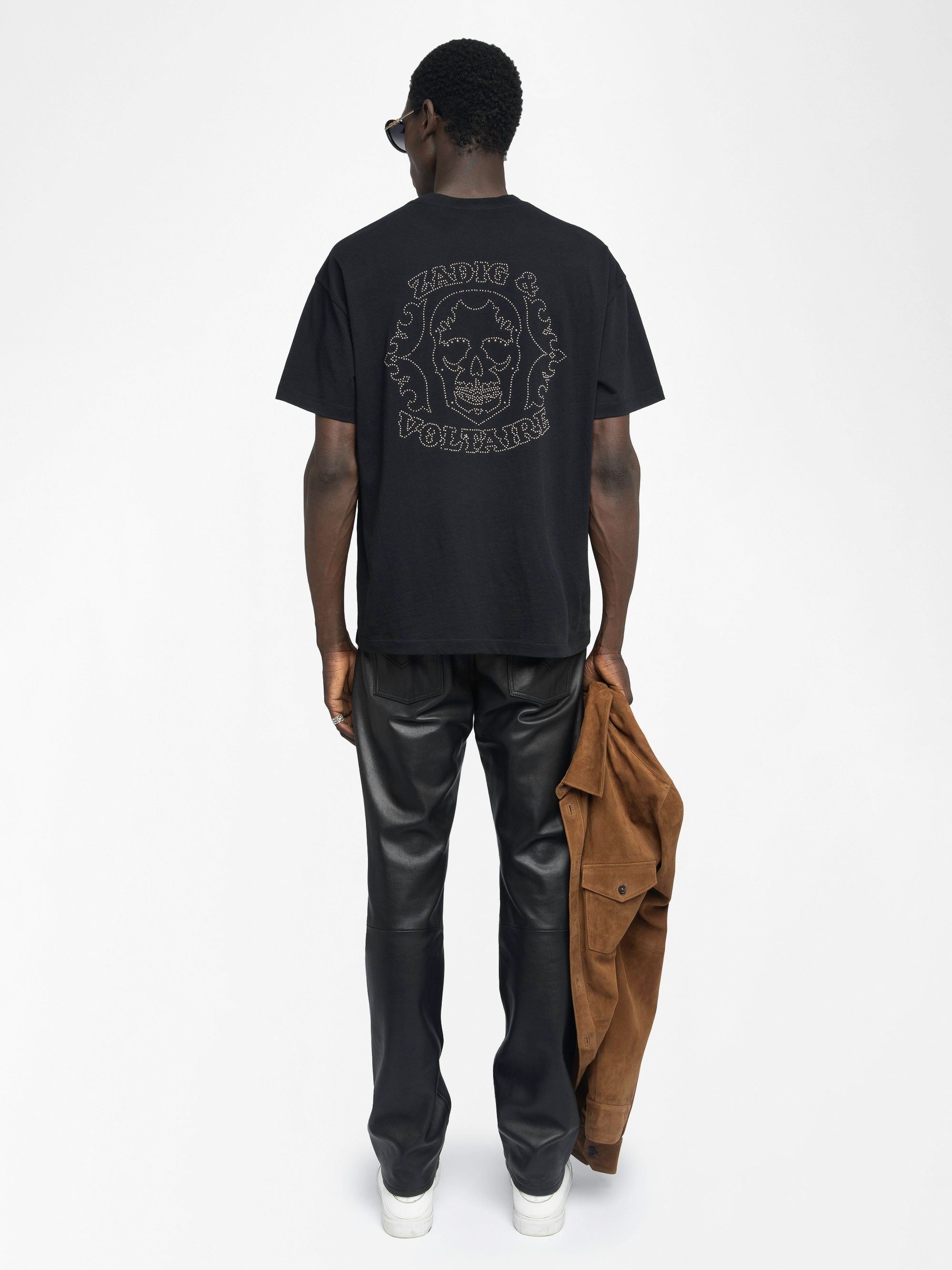 Teddy T-shirt - Oversized short-sleeved T-shirt with skull and studs on the back.